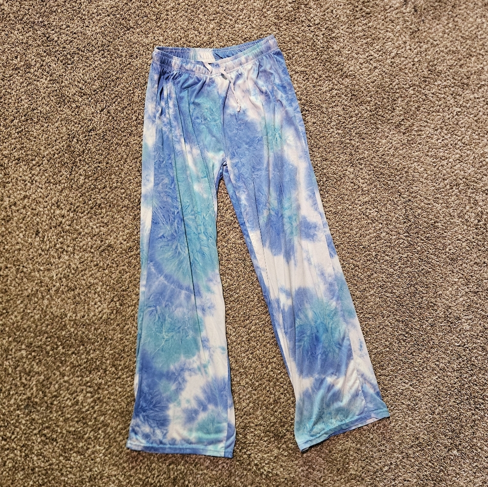 Blue Tie-Dye Lounge Pants